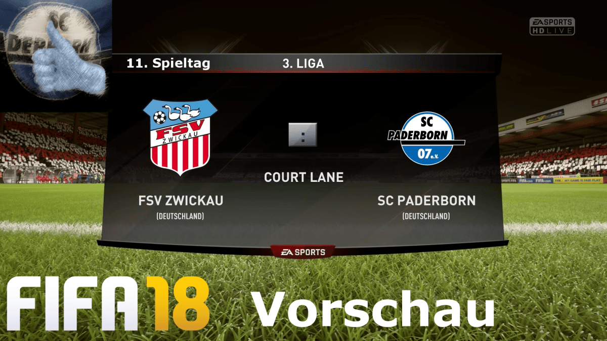 FIFA 18: Vorstellung SC Paderborn 07 und Spieltagsvorschau FSV-SCP
